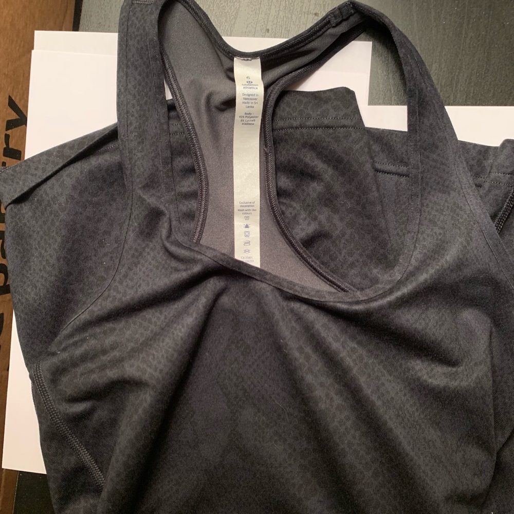 Black Lululemon Racerback Tank Top